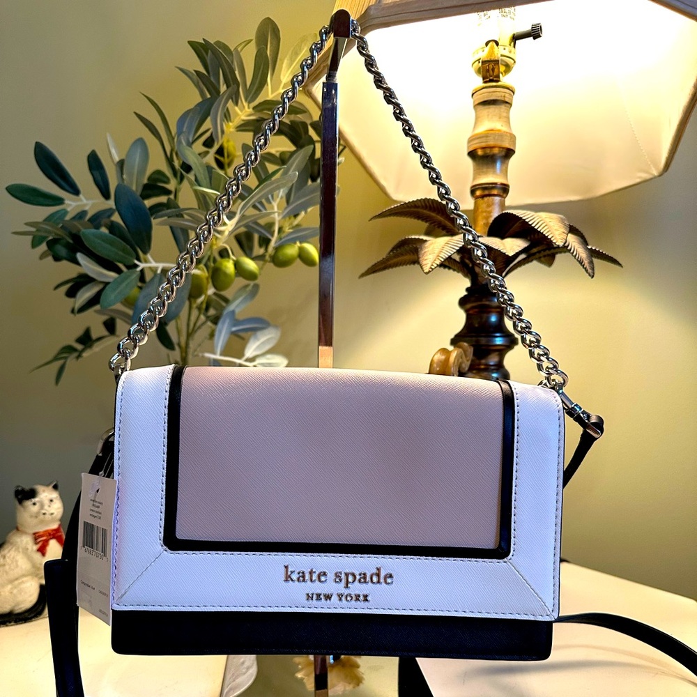 NWT KATE SPADE Cameron Colorblock Convertible Crossbody Warm Beige Multi
